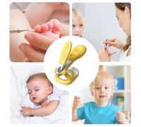 Cortaúñas Bebé - Cortauñas Manual con Luz para Niños Pequeños | Tijeras Antideslizantes para Uñas de Pies y Manos en Casa Guardería Hospital Viaje Niñas Niños