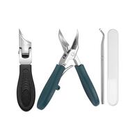 Cortaúñas Biselado De Gran Abertura, Juego De Tres Piezas De Cortaúñas Angulado Ultra Afilado, Cortaúñas Ergonómico, Cortaúñas Para Uñas Gruesas de Pies Y Manos (2 PC)