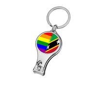 Cortaúñas con la bandera de San Cristóbal y Nieves LGBT Pride And Nevis Cutters Cute Nail Cutters Fingernail Clipper for Women Men
