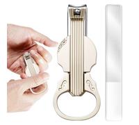 Cortaúñas | Cortaúñas con lupa - Tijeras de uñas en forma de violín para cortar uñas de pies y dedos para el cuidado diario, manicura, pedicura, viaje, hogar, niños y personas mayores