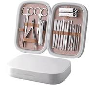 Cortaúñas Cortauñas Juego de cortauñas for hombre, for el hogar, pedicura, decoración original, piel de los pies, tijeras, herramienta, alicates Set De Manicure y Pedicure(Blanco)