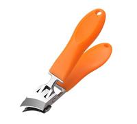 Cortaúñas curvadas - cortaúñas inclinadas, cortaúñas antisalpicaduras | Herramienta de manicura de mandíbula ancha, mango largo ergonómico, corte preciso para adultos, mujeres y ancianos