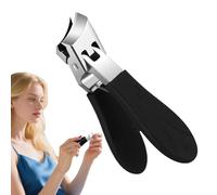 Cortaúñas curvado para dedos de los pies | Cortaúñas a prueba de salpicaduras con mango ergonómico | Set de manicura y para el hogar viajes mujeres hombres niños mayores