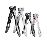 Cortaúñas de acero inoxidable, dos tamaños disponibles, cortador de uñas gruesas y duras (negro, pequeño)