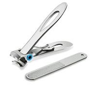 Cortaúñas de acero inoxidable grueso con apertura de mandíbula de 15 mm de ancho, cortador de uñas de gran tamaño para hombres y mujeres, cortaúñas extragrande para personas mayores