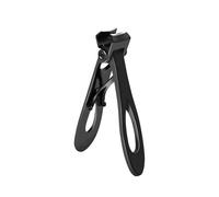 Cortaúñas de acero inoxidable para manicura, cortador de uñas, cortador de uñas para el hogar, herramientas gruesas y duras (L-negro)