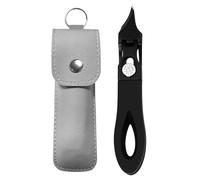 Cortaúñas de corte oblicuo - Cortaúñas con mango largo y amplia superficie de corte, antisalpicaduras para uñas encarnadas y diaria para mujeres, hombres, deportistas