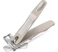 Cortaúñas de dedos de los pies para personas mayores, cortador de uñas ergonómico de mango largo giratorio de 360°, cortador de uñas ergonómico para hombres y mujeres, recortador de uñas de acero de