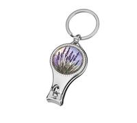 Cortaúñas de flores de lavanda en racimos altos y delgados, cortaúñas para los pies, cortador profesional de uñas, cortador de cutículas para mujeres y hombres