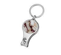 Cortaúñas de mármol blanco con dorado y rojo, cortaúñas para los pies, cortador profesional de uñas, cortador de cutículas para mujeres y hombres