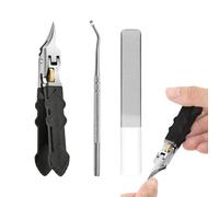 Cortaúñas de pico de águila | Cortaúñas de borde inclinado - Cortauñas resistente con amplia mandíbula antisalpicaduras y bloqueo de seguridad para el cuidado de los pies uñas gruesas ancianos mujeres