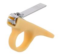 Cortaúñas de Seguridad para Bebés Pequeño y Plegable Amarillo | Acero al Carbono y Plástico, Diseño Ergonómico, Recorte de Uñas para Niños Pequeños