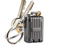 Cortauñas de viaje - Llavero de acero inoxidable en de maleta | Herramienta portátil para recortar uñas de manos y dedos de los pies, cortaúñas plegable, cortaúñas resistente para acampar en