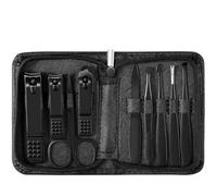 Cortaúñas doméstico, tijeras for uñas de los pies, herramienta recortadora for mujeres y hombres solteros, juego cuidado personal(Black)
