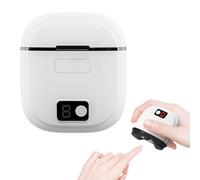 Cortaúñas eléctrico 2 en 1 de pulido automático, cortaúñas eléctrico automático 2025 con pulido, cortaúñas eléctrico USB actualizado, recortadora de almacenamiento de restos de uñas (blanco)