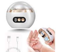 Cortauñas Eléctrico, 2 en 1 Nuevo Cortaúñas Automático y Pulidor con Iluminación LED, 3 Velocidades Ajustable & Eficiente y Sin Dañar las Mano, para Adultos, Personas Mayores y Niños