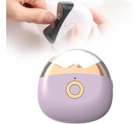 Cortaúñas eléctrico 2026, cortaúñas automático con 2 velocidades y luz LED, cortador de uñas seguro recargable por USB para bebés, personas mayores y adultos, caja de almacenamiento portátil (blanco