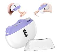 Cortauñas Eléctrico, 3 en 1 Nuevo Cortaúñas Automático y Pulidor, con Luz LED y Recargable por USB, 3 velocidades Cortauñas Eléctrica Ajustable Automático, para bebés, adultos y ancianos - Púrpura