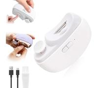 Cortauñas Eléctrico 3 en 1, Ponchado Automático De Uñas,Recortador De Uñas Inalámbrico,Sin Ruido, Operación A Un Tacto, Personas Mayores Y Adultos, Lima De Uñas Portátil Para Niños (Blanco)