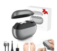 Cortaúñas eléctrico 3 en 1, recortador automático mejorado con luz LED para uñas gruesas, herramienta de cuidado de uñas segura para personas mayores, niños y adultos (negro)