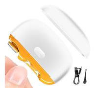 Cortaúñas Eléctrico 400mAh | Acero Inoxidable & ABS 2 Velocidades Luz LED Trituradora Segura, 8,3cm Herramienta Automática Recargable USB para Uñas para Hombres, Mamá, Ella, Él, Niños, Adultos, Mayore