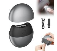 Cortaúñas eléctrico automático 3 en 1 con luz LED y recogedor de uñas, cortador de uñas portátil silencioso recargable USB-C para uñas de los pies, cortaúñas eléctrico para personas mayores y adultos