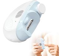 Cortaúñas eléctrico automático 3 en 1 para personas mayores, cortaúñas inteligente 2026 con pulido, recortador eléctrico mejorado de uñas con luz y almacenamiento de restos de uñas (blanco)