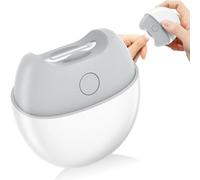 Cortaúñas eléctrico automático con luz, recortador de uñas recargable por USB con velocidad ajustable, herramienta de cuidado de uñas suave y precisa para bebés, personas mayores y adultos (blanco)