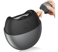 Cortaúñas eléctrico automático con luz, recortador de uñas recargable por USB con velocidad ajustable, herramienta de cuidado de uñas suave y precisa para bebés, personas mayores y adultos (negro)