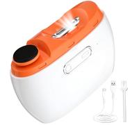 Cortaúñas eléctrico automático - Cortador de uñas recargable 2 en 1 para bebés, adultos mayores, pulidor de manicura multifuncional con LED para recortar uñas pulidas