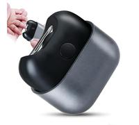 Cortaúñas eléctrico con 2 velocidades, recargable con luz y almacenamiento de virutas de uñas para bebés, niños, adultos, personas mayores y cuidadores (plateado-negro)