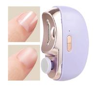 Cortaúñas eléctrico con luz Cortador y pulidor automático de uñas, recargable de seguridad recogedor ancianos, adultos, niños