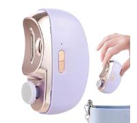 Cortaúñas eléctrico con recogedor | Cortaúñas automático | Tijeras de uñas recargables con luz LED con recogedor, cortaúñas para bebés mayores y adultos