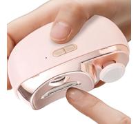 Cortaúñas eléctrico, cortador automático de uñas, recortador de uñas recargable con luz LED, tijeras de corte de uñas recargables, cortador de seguridad con recogedor para ancianos, adultos y niños