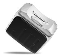 Cortaúñas eléctrico, cortador de uñas automático 2 en 1 y molinillo de pulido, recortador automático recargable silencioso (negro)