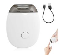Cortauñas Eléctrico, Cortador de Uñas Automático con Luz LED, Tijeras de Uñas Eléctricas con 3 Velocidades, cortaúñas automático 3 en 1, Recargable