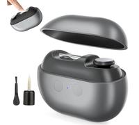 Cortauñas eléctrico, cortauñas automático 3 en 1 con pulido y luz LED, ajustable de doble velocidad, funcionamiento silencioso incorporado con carga tipo C