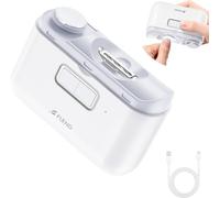 Cortaúñas eléctrico, cortaúñas automático, juego de cortaúñas recargable de 2 velocidades, kit de uñas de 45 dB, cortaúñas eléctrico con luz LED para niños, adultos, personas mayores, juego de