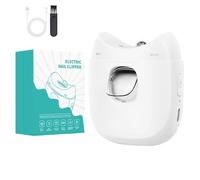 Cortaúñas eléctrico, cortaúñas automático, molinillo de uñas con luz LED, con operaciones automáticas, evita lesiones en la punta de los dedos y seguro, 7,5 x 6 cm, /verde, para niños pequeños