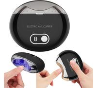 Cortaúñas eléctrico, cortaúñas eléctrico, 2 en 1, lima de uñas eléctrica, lima de uñas con luz, para bebés, niños, adultos y personas mayores