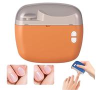 Cortauñas eléctrico, cortauñas eléctrico for bebés, lima de uñas recargable automática 2 en 1 con almacenamiento de clip for uñas for niños, personas mayores y adultos(Orange)