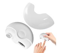 Cortauñas eléctrico, cortaúñas recargable | Cortauñas 2 en 1 con almacenamiento de restos de uñas - Pulidor de uñas, cortaúñas automático para cortar y asear