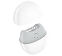 Cortaúñas eléctrico, cortaúñas y pulidor eléctrico 2 en 1 con almacenamiento de clips y luz LED, recargable por USB, lima de uñas automática para niños, personas mayores y adultos (blanco, M5)