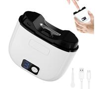 Cortaúñas eléctrico, corte y pulido automático 3 en 1, con recolector de recortes de uñas, luz y pantalla LED inteligente, recargable por USB, seguro para bebés, niños, adultos y personas mayores