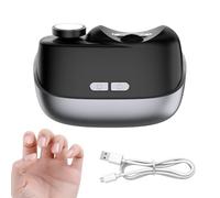 Cortaúñas eléctrico, herramienta de aseo personal, pulidor de seguridad portátil de 2 velocidades con luz LED, recortador de uñas eléctrico recargable para adultos, diseño de almacenamiento de restos