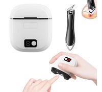 Cortaúñas eléctrico, juego de cortaúñas mejorado 2025 que incluye cortaúñas automático 2 en 1, cortaúñas inclinado para uñas gruesas, ideal para todas tus necesidades de cuidado de uñas