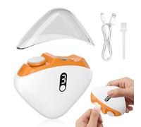 Cortaúñas Eléctrico Mejorado 2026,2 en 1 Cortauñas y Pulidor Automático con 3 Velocidades,con Pantalla LED,Lluminación Auxiliar, Recargable por USB C,Para Bebés/Niños/Adultos/Personas Mayores(Naranja)