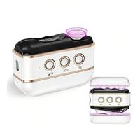 Cortaúñas eléctrico mejorado, cortaúñas automático 4 en 1 con luz LED, esmalte de uñas y caja de almacenamiento, cortaúñas eléctrico inalámbrico recargable para personas mayores y adultos, blanco