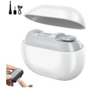 Cortaúñas eléctrico mejorado, lima de uñas eléctrica, cortaúñas automático de 2 velocidades con luz LED y almacenamiento de clips, recargable por USB para bebés, niños, adultos y personas mayores