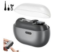 Cortaúñas eléctrico mejorado, lima de uñas eléctrica, cortaúñas automático de 2 velocidades con luz LED y almacenamiento de clips, recargable por USB para bebés, niños, adultos y personas mayores
